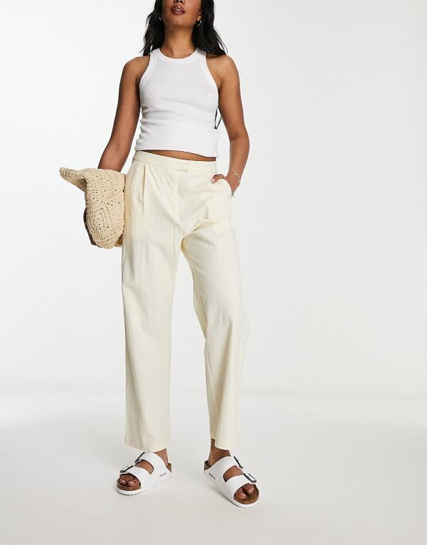 Lola May tailored pants in stone (part of a set)-Neutral