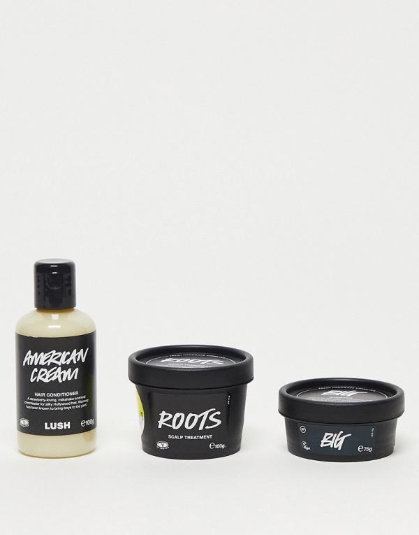 LUSH Big and Bouncy Scalp Treatment, Shampoo & Conditioner Haircare Set-No colour