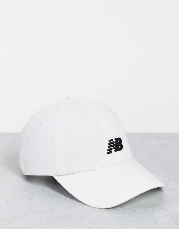 New Balance core logo baseball cap in white
