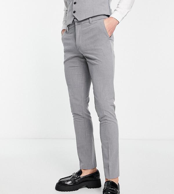 New Look super skinny suit pants in grey
