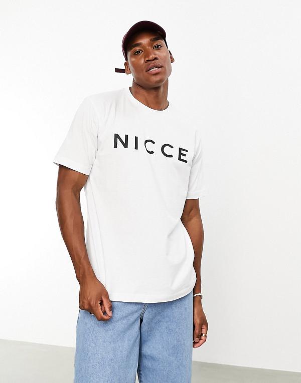 Nicce t-shirt in white with logo print