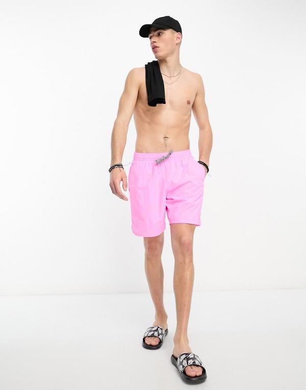 Nike Swimming Icon Volley 7 inch swim shorts in pink