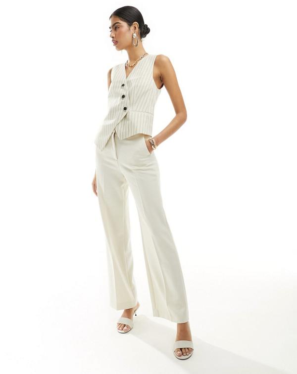 & Other Stories tailored flared pants in off white