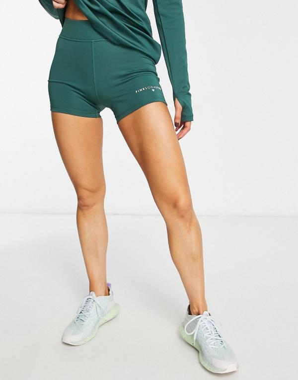 Pink Soda Sport Essentials 3 inch shorts in green