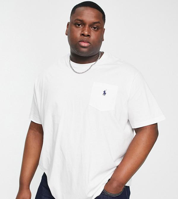 Polo Ralph Lauren Big & Tall Icon Logo T-shirt In White | available