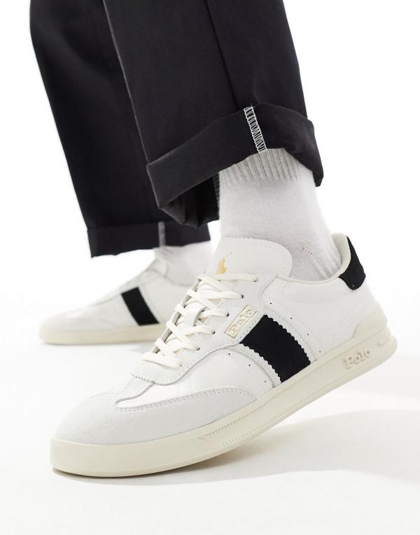 Polo Ralph Lauren Heritage Aera leather sneakers in white