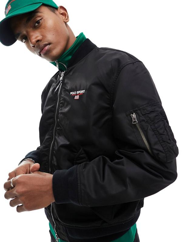 Polo Ralph Lauren Sport Capsule bomber jacket in black