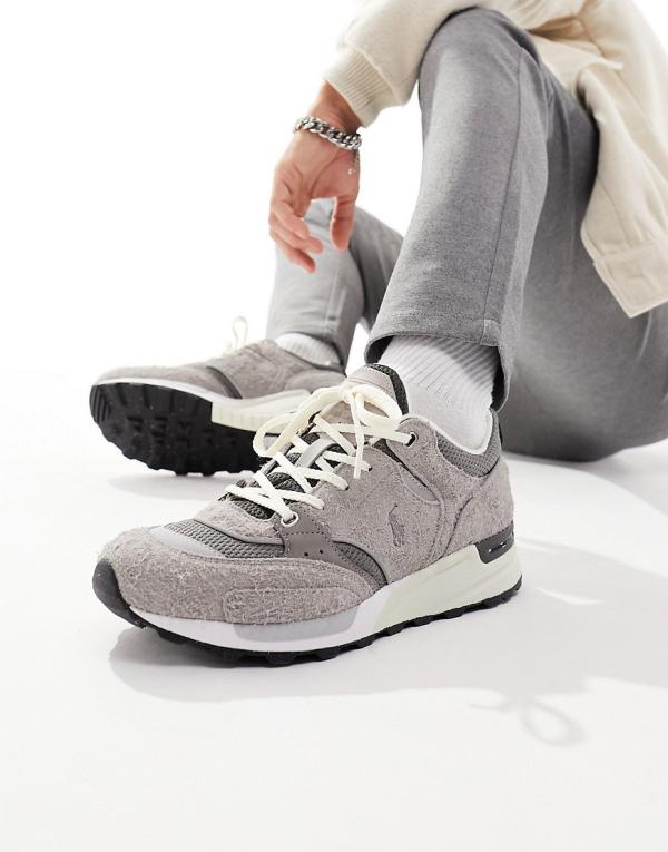 Polo Ralph Lauren Trackster 200 sneakers in grey suede