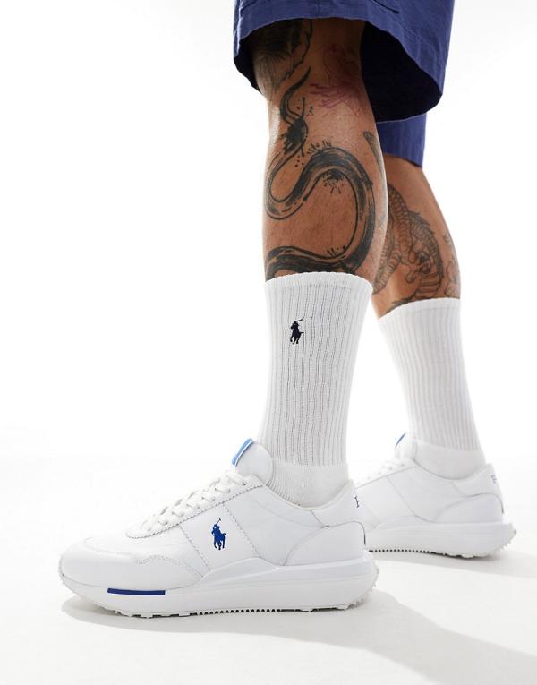 Polo Ralph Lauren train '89 sneakers in white leather with logo