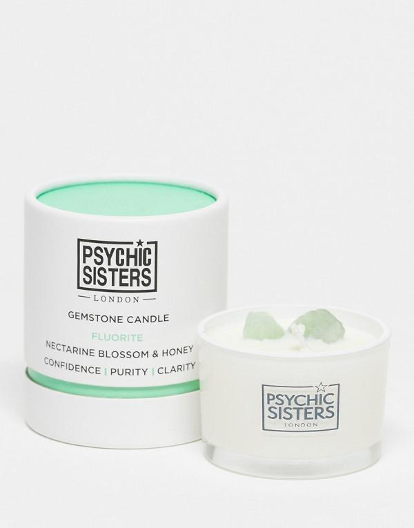 Psychic Sisters x ASOS Exclusive Fluorite Gemstone Candle 100g-No colour