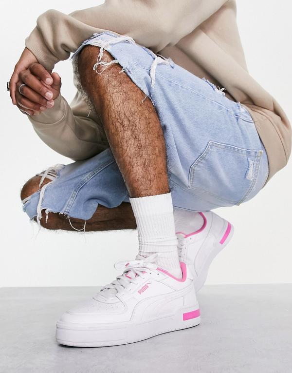 Puma CA Pro Acid Brights sneakers in white and pink-Multi