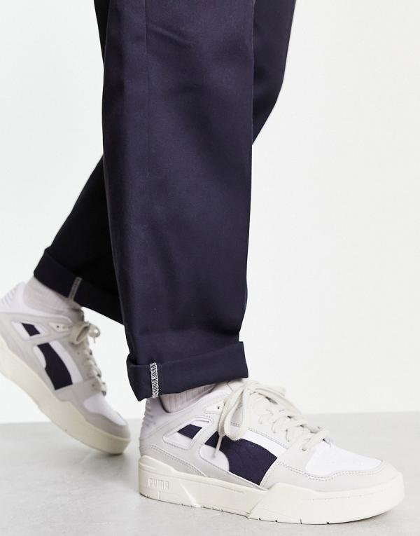 PUMA Slipstream Lux sneakers in PUMA white and navy