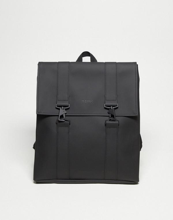 Rains 13300 MSN unisex waterproof large backpack in black