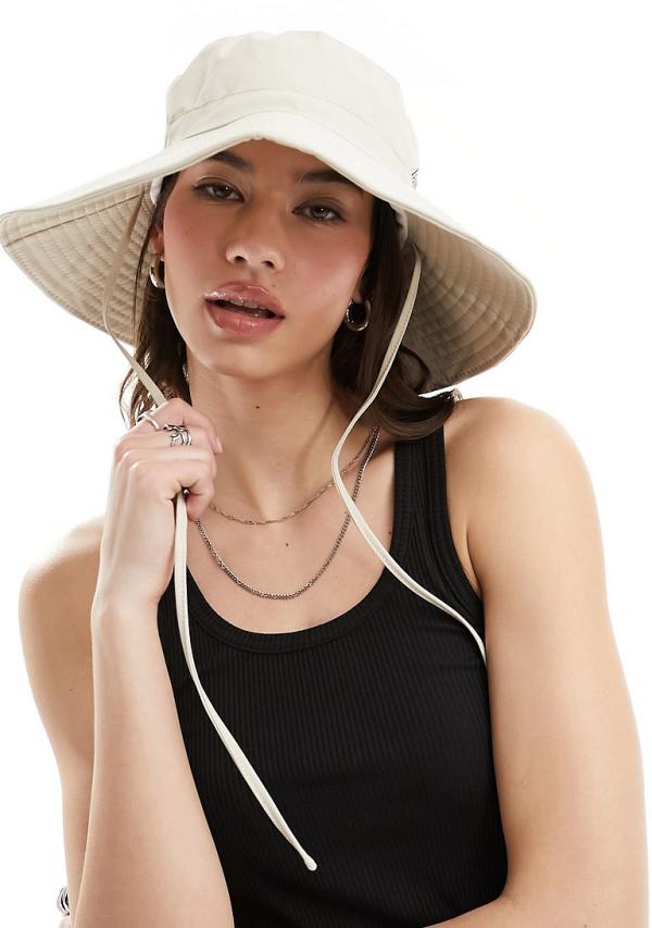 Rains Boonie waterproof hat in sand dune exclusive to ASOS-Neutral