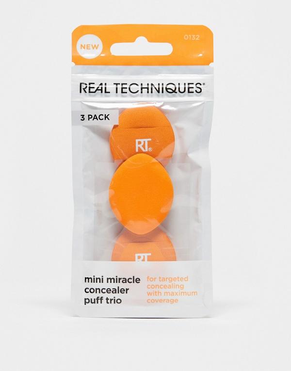 Real Techniques Mini Miracle Concealer Puff Trio-Orange