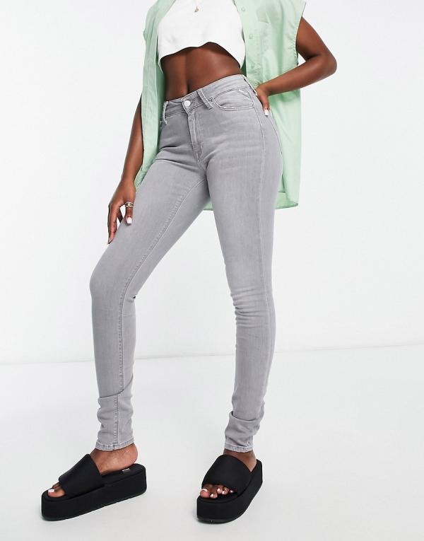 Replay Luzien highwaisted skinny jeans in light grey