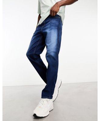 Replay tapered jeans in blue-Black