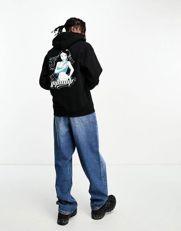 RIPNDIP Desperado hoodie in black with chest and back print (part of a set)