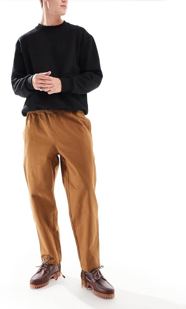 Santa Cruz Unite relaxed fit pants in brown