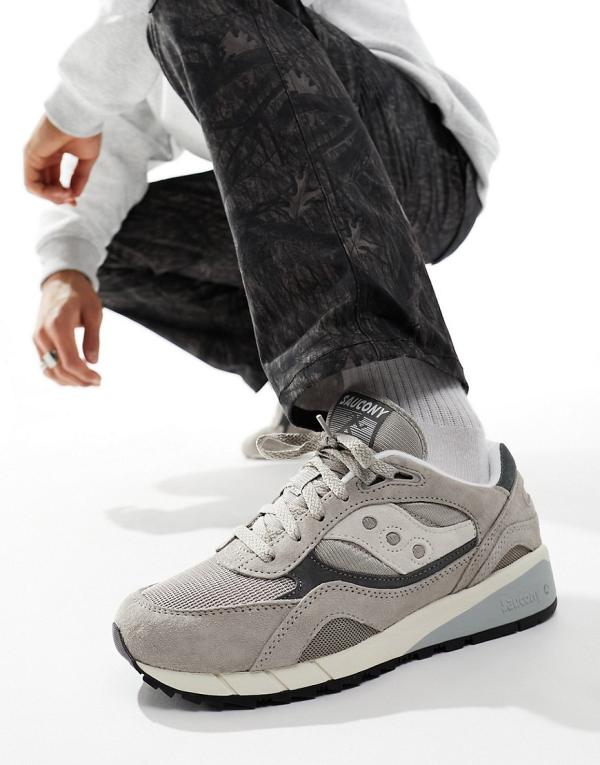Saucony Shadow 6000 runner sneakers in grey