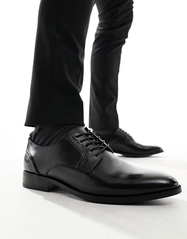 schuh Reilly derby shoes in black leather