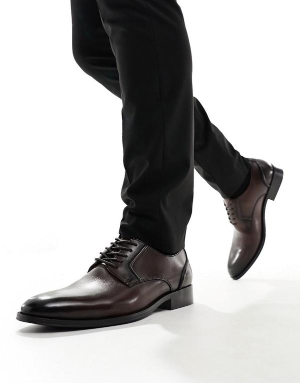 schuh Reilly derby shoes in brown leather