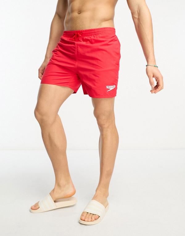 Speedo essentials 16 swim shorts in red