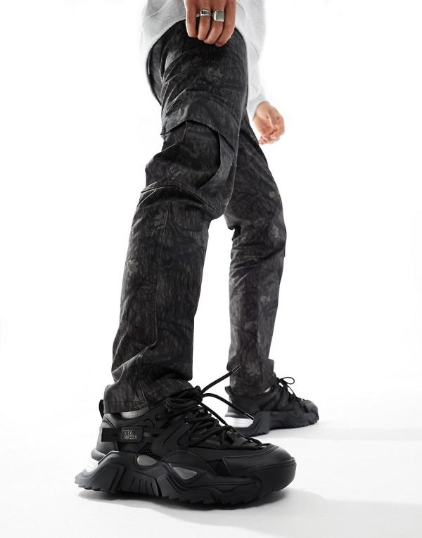 Steve Madden Kingly chunky sneakers in black