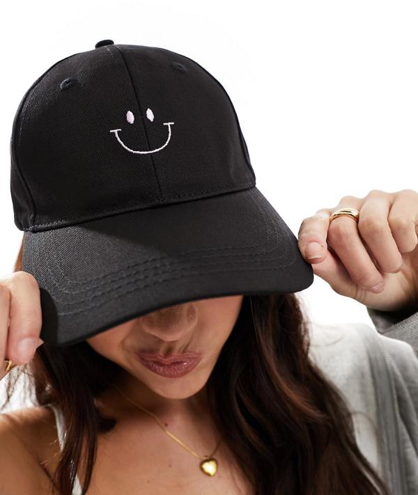 SVNX smiler cap in black wash-Multi