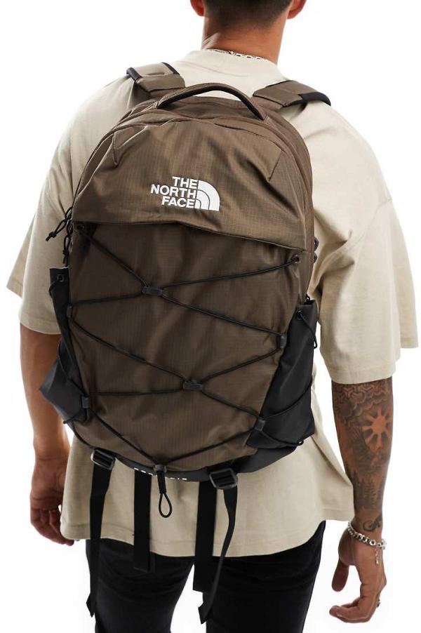 The North Face Borealis logo backpack in brown