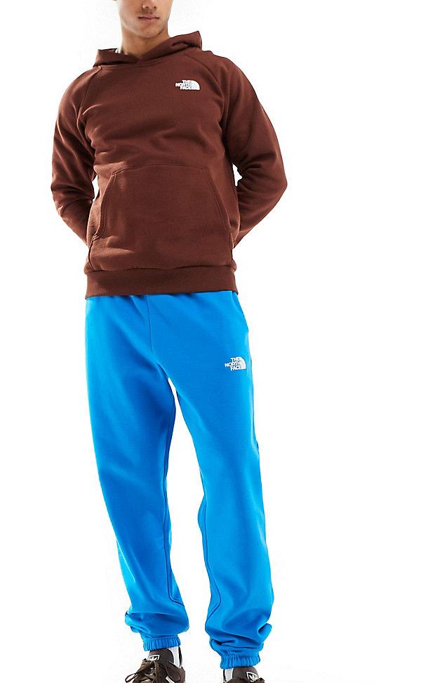 The North Face Essential oversized fleece trackies in blue Exclusive at ASOS