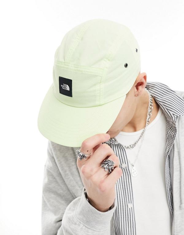 The North Face Explore 5 panel cap in lime-Green