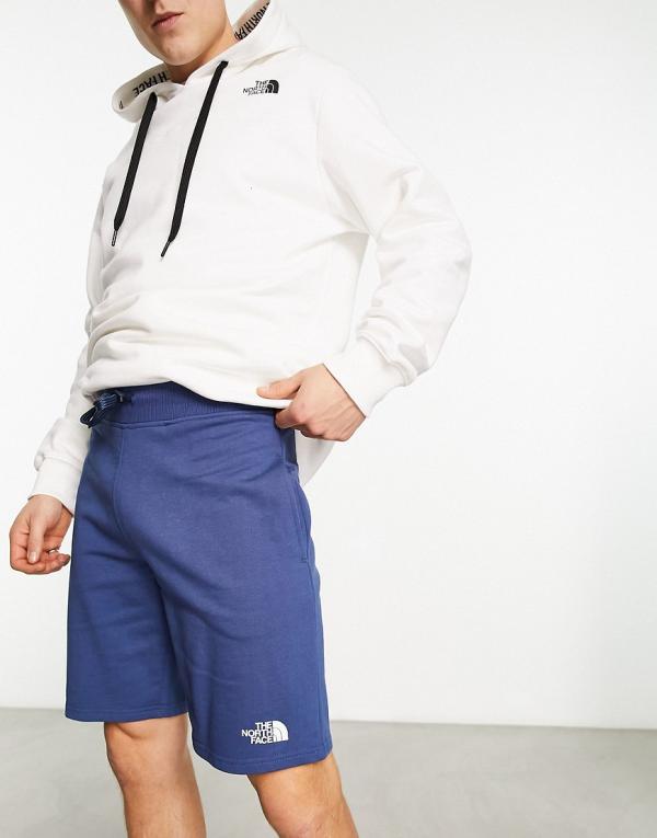 The North Face Standard lightweight fleece shorts in navy