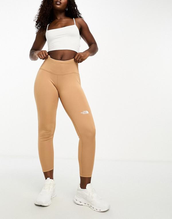 The North Face Training Flex high waist 7/8 leggings in beige-Neutral