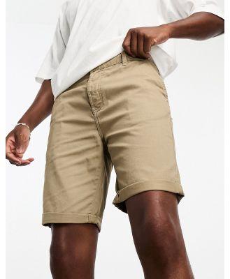 Threadbare chino shorts in beige-Neutral