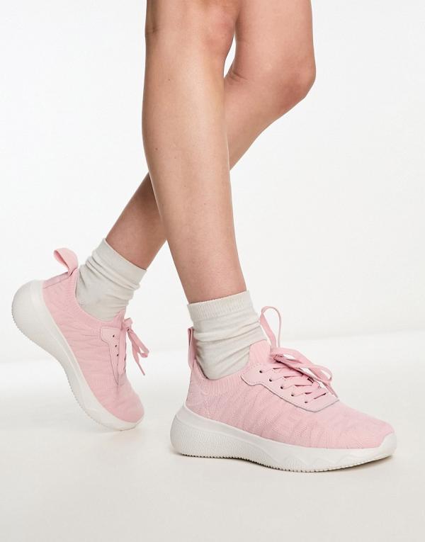 Tommy Jeans flexi jacquard sneakers in pink