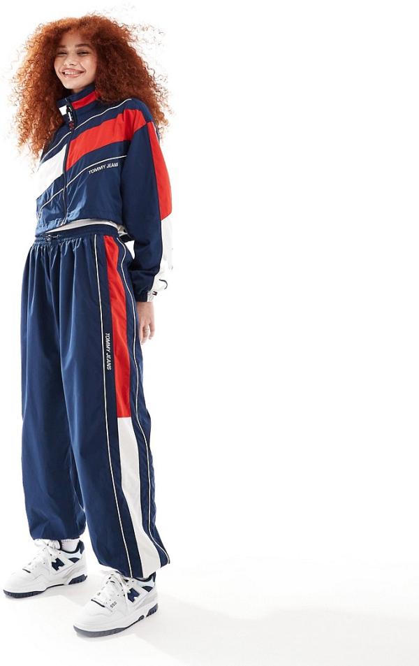 Tommy Jeans International Games tracksuit bottoms in navy (part of a set)