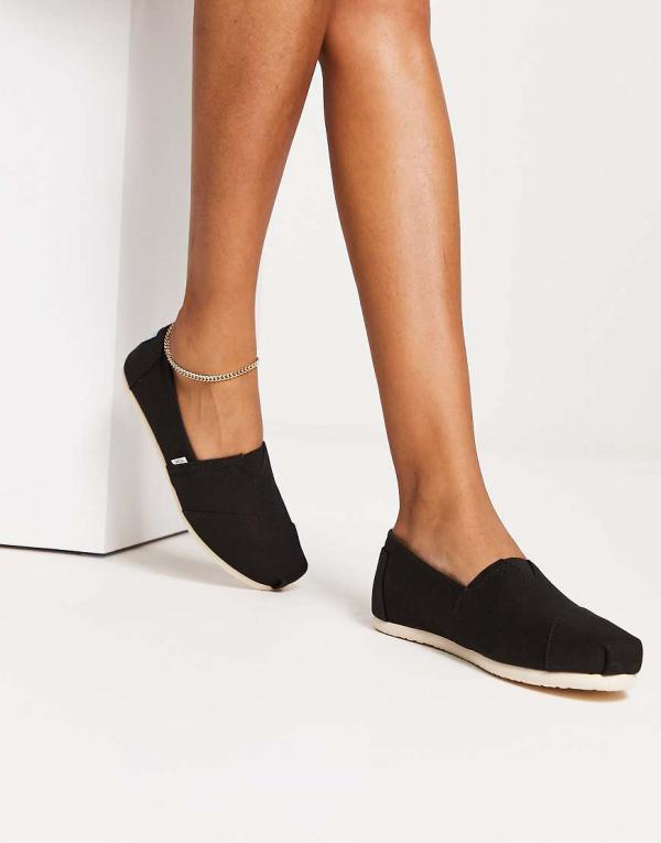 TOMS alpargata espadrilles in black