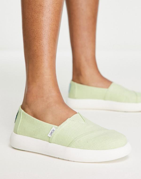 Toms Alpargata Mallow chunky sneakers in green