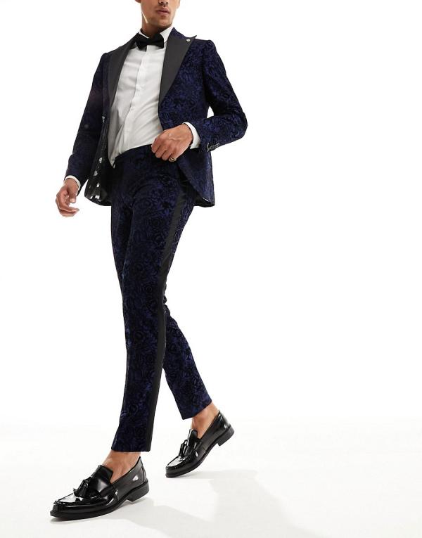 Twisted Tailor Arundati suit pants in navy