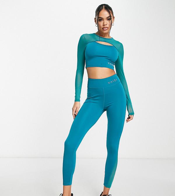 VAI21 leggings in teal (part of a set)-Green