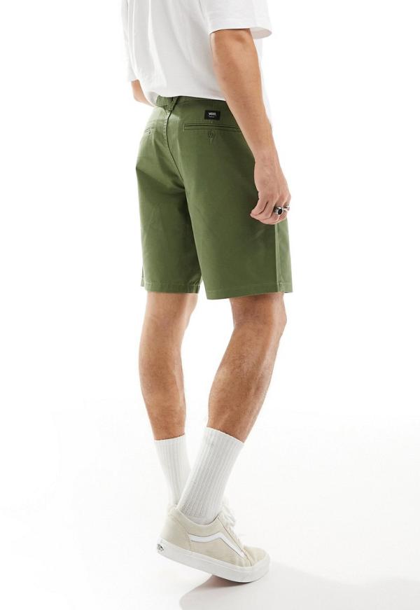Vans authentic relaxed chino shorts in khaki-Green