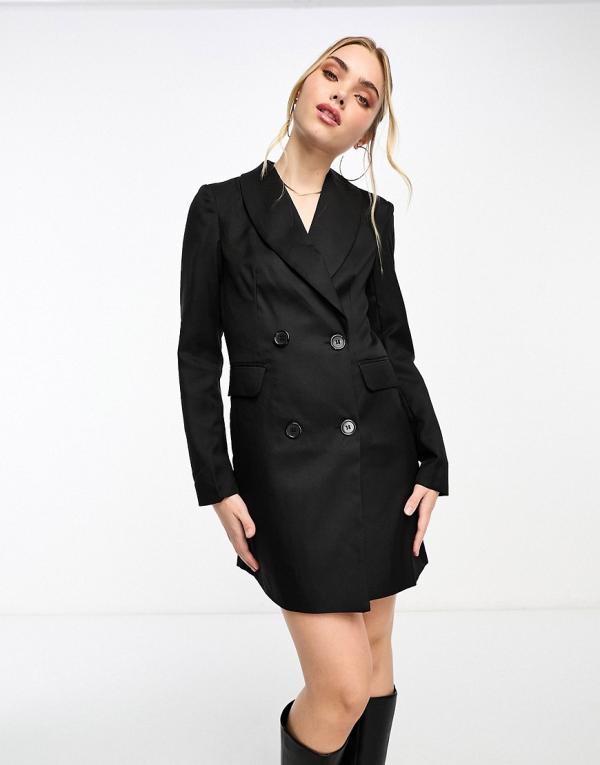 Vero Moda tailored blazer mini dress in black