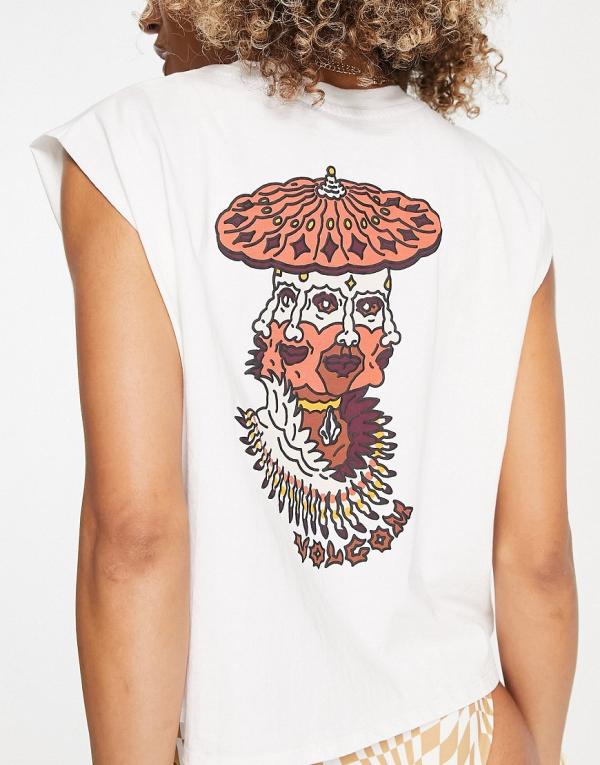 Volcom Connected Minds tank top in star white