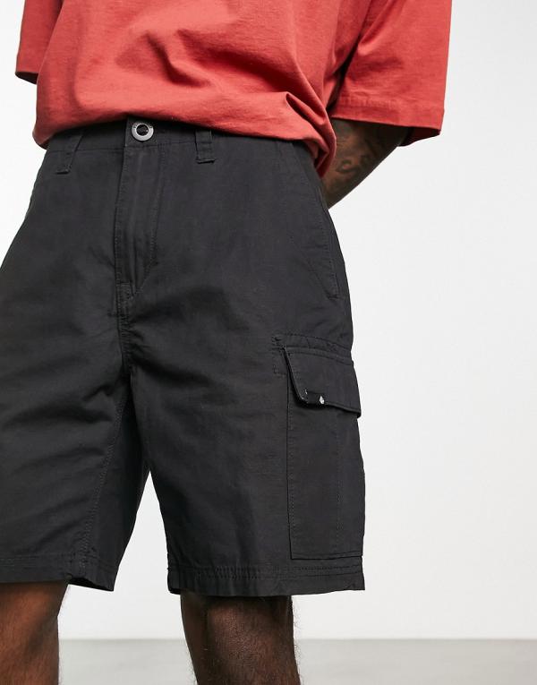 Volcom March cargo shorts in black