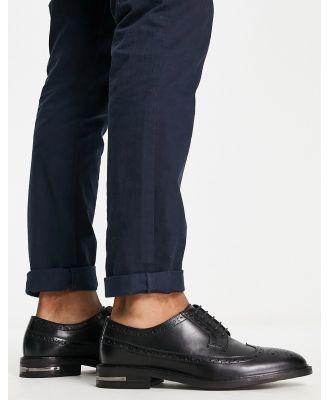 Walk London Oliver brogues in black leather