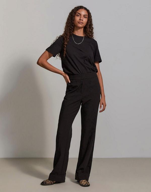 Y.A.S high waisted tailored pants in black (part of a set)