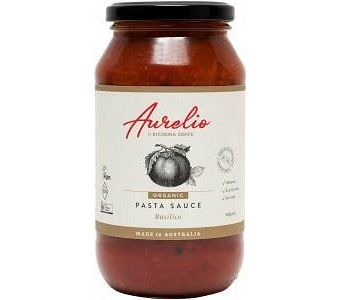Aurelio Organic Basilico Pasta Sauce G/F 500g