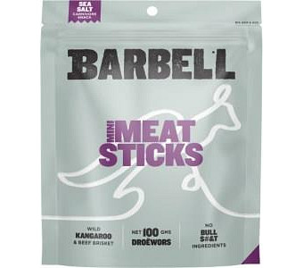 Barbell Sea Salt Mini Meat Sticks G/F 100g
