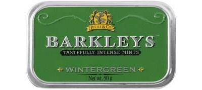 Barkleys Mints Wintergreen Tin 50g